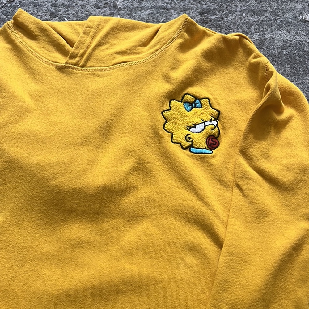 Yellow “Maggie” hooded sweatshirt